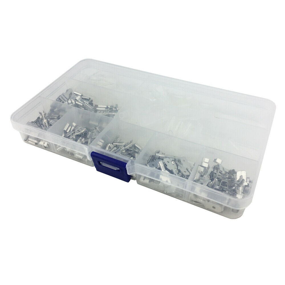 285PCS 2.8mm 4.8mm 6.3mm Female&Male Spade Terminal Wire Connector wit/Case Kits