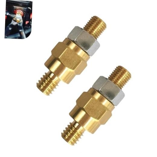 2 PCS Side Post Battery Terminal Adapter, 3/8″ – 16 Coarse and 3/8″ – 24 Fine