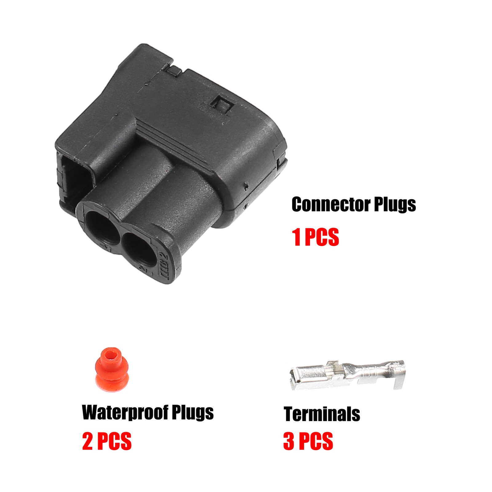 Piece of 1 2 Pin No.9098011246 Ignition Coil Connector Plug Kit Fit for Toyota