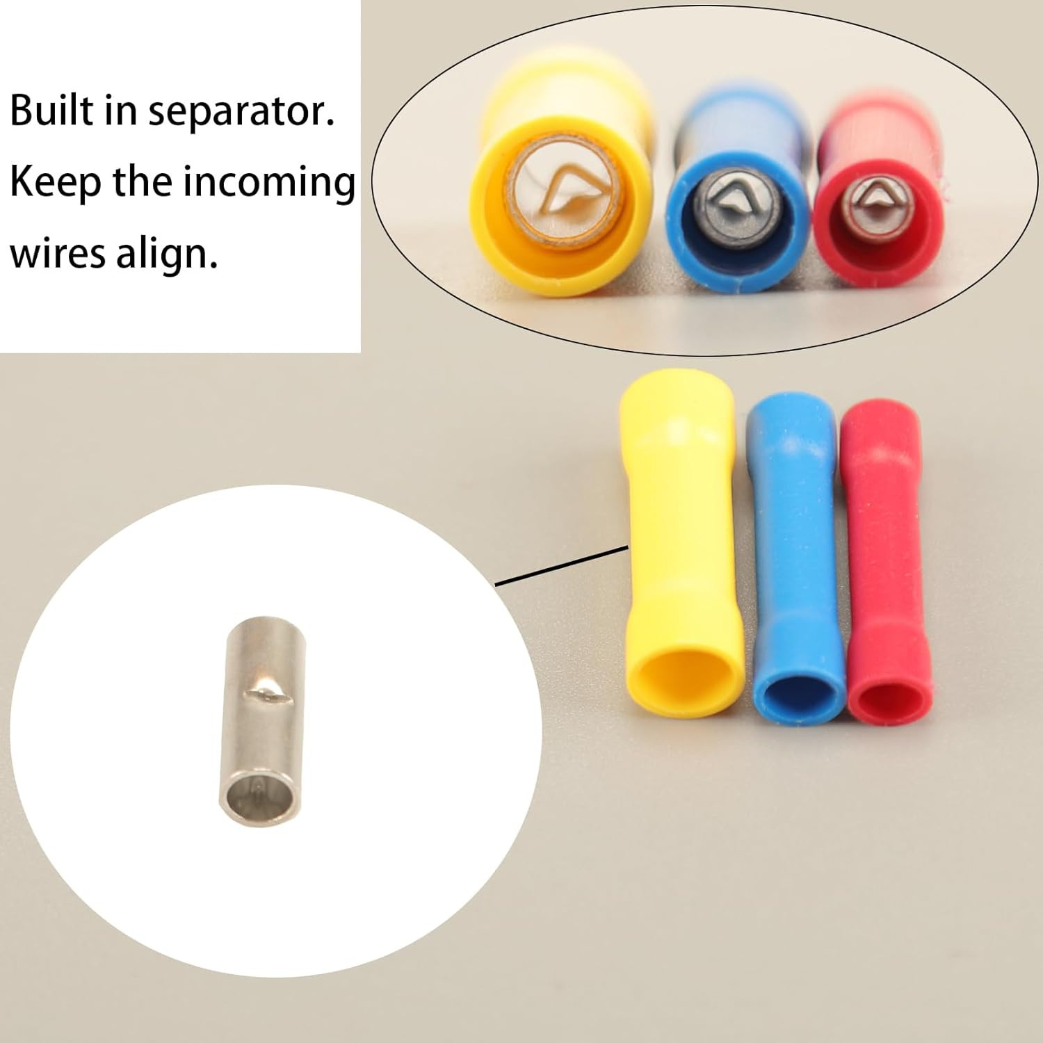 300Pcs 18 Types Crimp Connectors, Ring Spade Fork Butt Wire Connectors Kit, 6.3M
