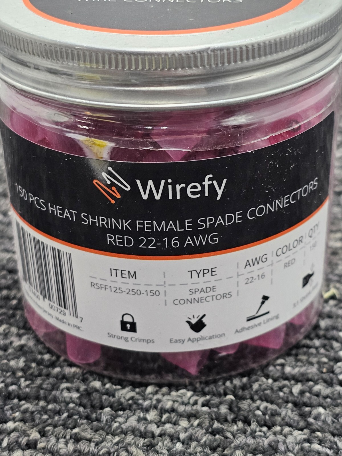 (300 Pieces) Wirefy Female Spade Connectors – Heat Shrink Spade Connectors