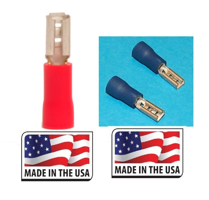 (50) 14-16 & 18-22 GAUGE (FEMALE) VINYL QUICK DISCONNECT .110 (25) EACH TERMINAL