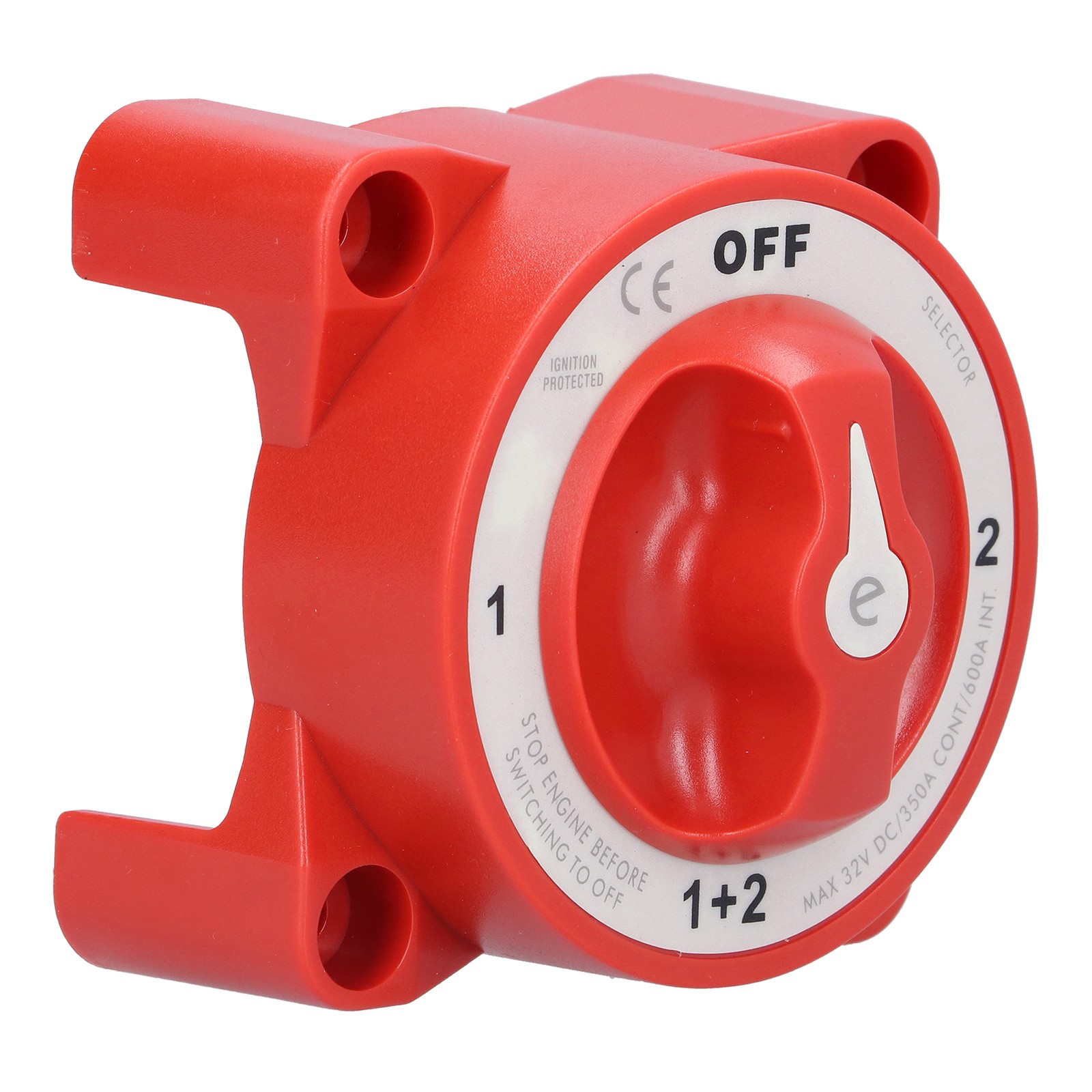 Battery Switch 4 Position 3/8in-16 Terminal IP66 Waterproof For Motorhomes 32V