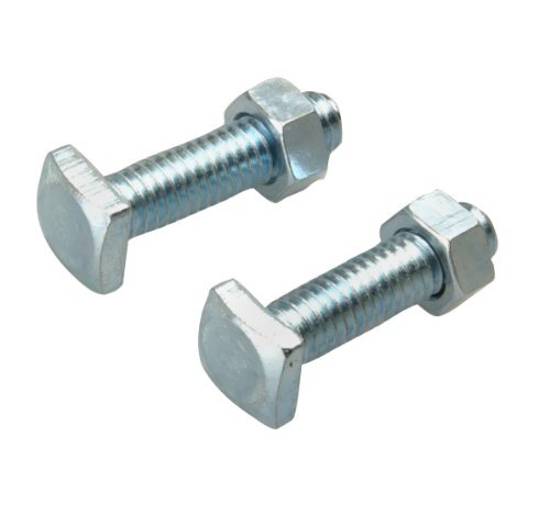 Road Power 923-2 Top Post Battery Terminal Bolts and Nuts, 2-Pack, Chrome, 6 and