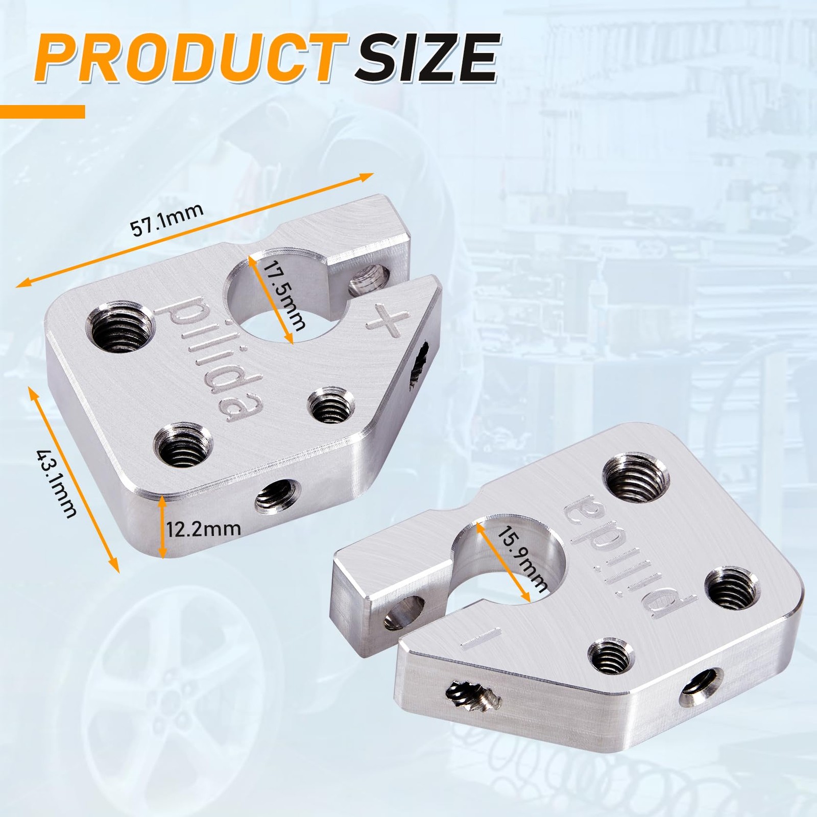 Battery Terminal Connectors 5 Way Clamps Positive Negative for Marine RV