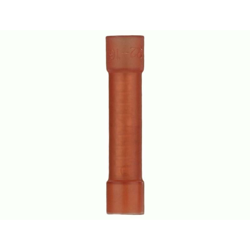 The Install Bay RNBC-1 Red Nylon Butt Connector 22-18 Gauge Package of 1000
