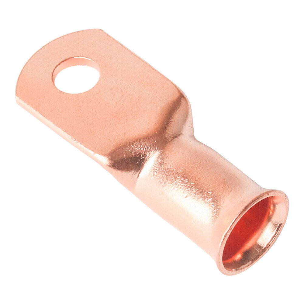 Copper 2/0 Ga AWG 5/16″ Lug Ring Crimp Solder Terminals Power Or Ground Wire 20x