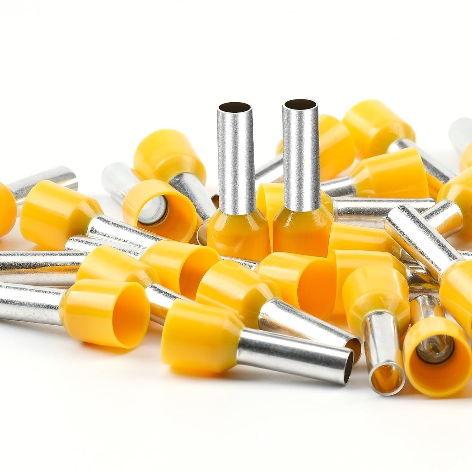 Versatile 10 AWG Wire Ferrule Connectors – Copper Crimp Terminals, 100 Pcs