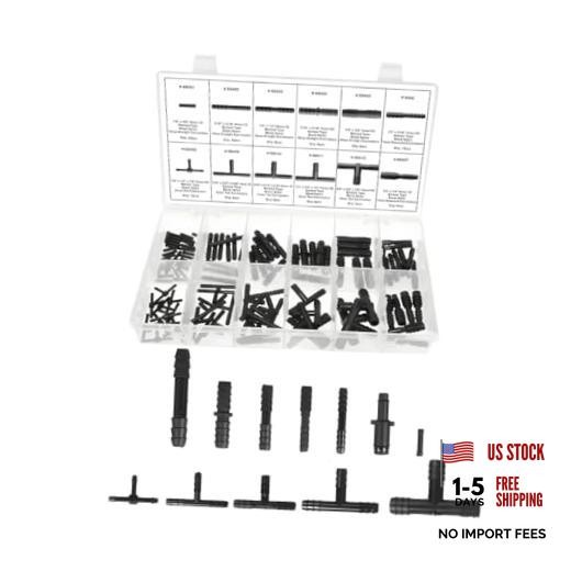 113PCS Car Vacuum Line Connector Kit, Heat Resistant Automotive Vacuum Tubing