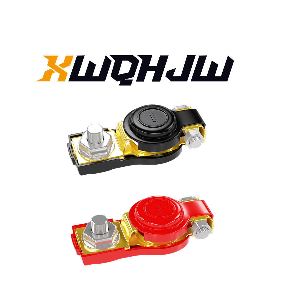 Battery Terminal Connector, Positive and Negative 1 Pair Battery 1Red+1Black