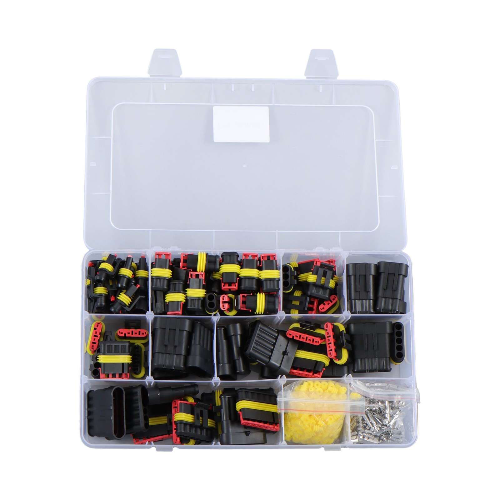 800Pcs 50 Sets Automotive Electrical Wire Connectors Plug Kit 1/2/3/4/5/6 pin