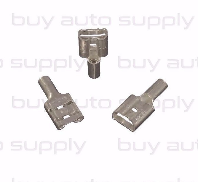 100 16-14 Ga. Non Insulated Female Quick Connect Bare Terminal Naked Disconnect