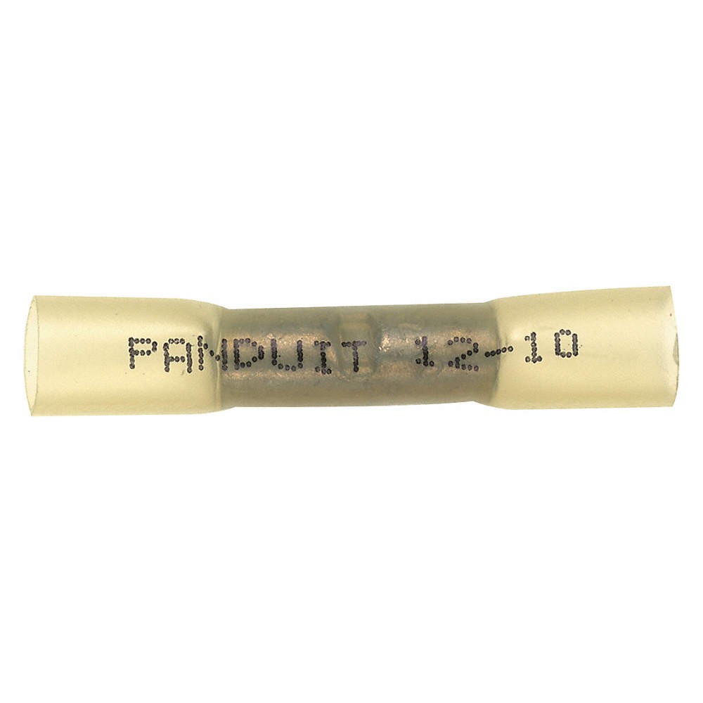 PANDUIT BSH10-E SpliceCon,Crimp,Polyolefin,Yellow,PK20 39AY18