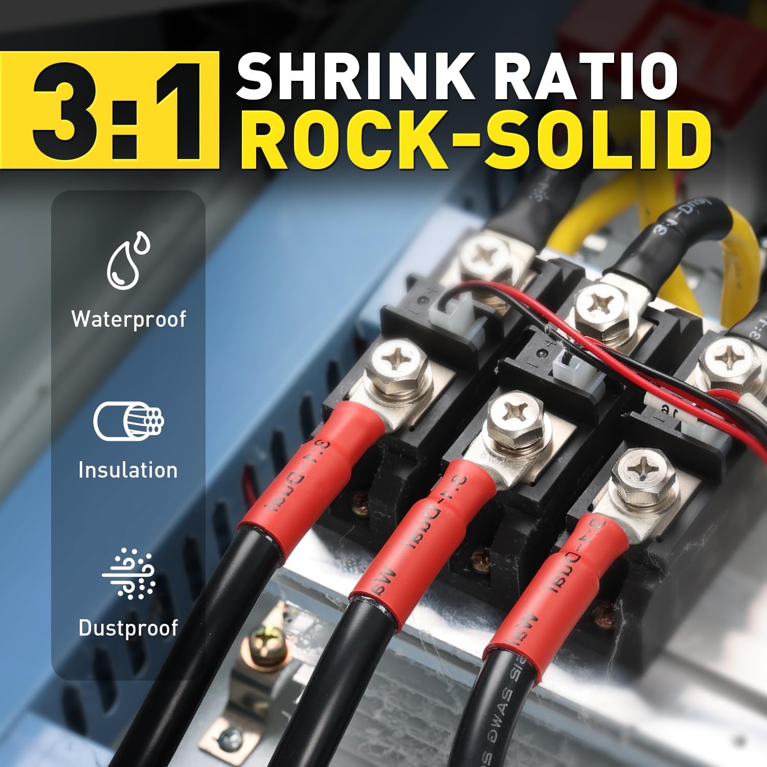 haisstronica 340 PCS All in One Set with Solder Seal Wire Connectors,3:1 Heat Sh