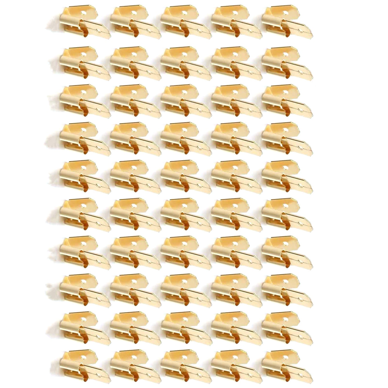 50PCS Piggyback Spade Connectors Adapter Accessories Dual Male Single Female