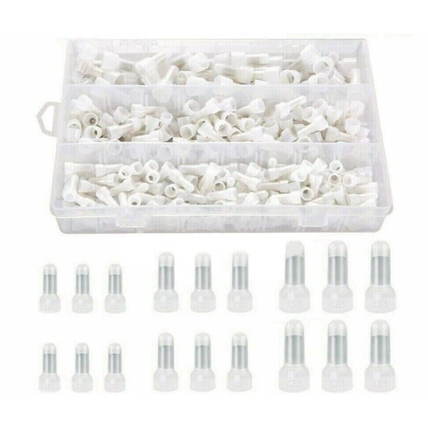 350PCS Closed End Crimp Cap12-10 16-14 22-18 AWG Gauge Wire Connector Terminal