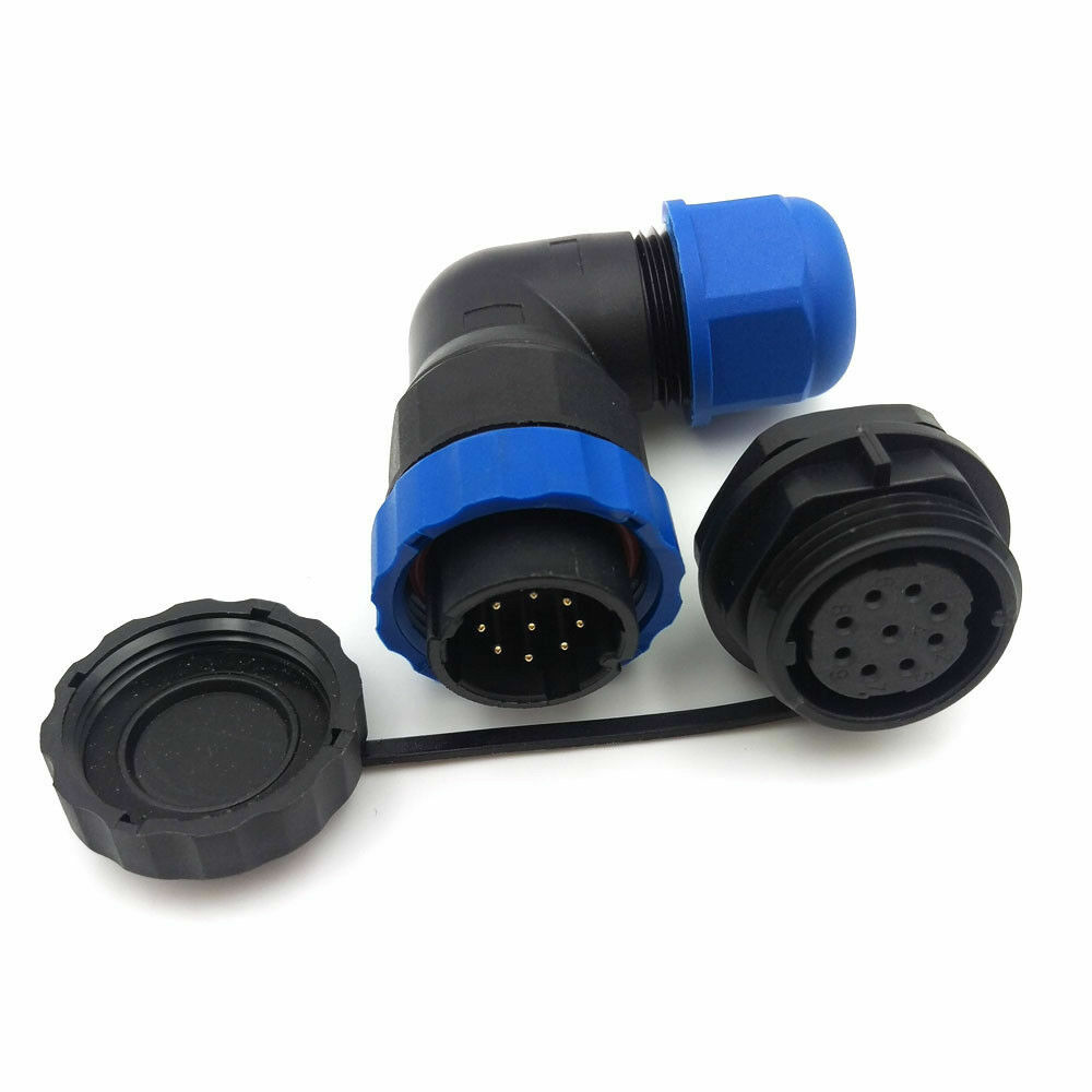 SD20 9 Pin Circular Cable Connector Plug Socket Panel Mount Waterproof Connector