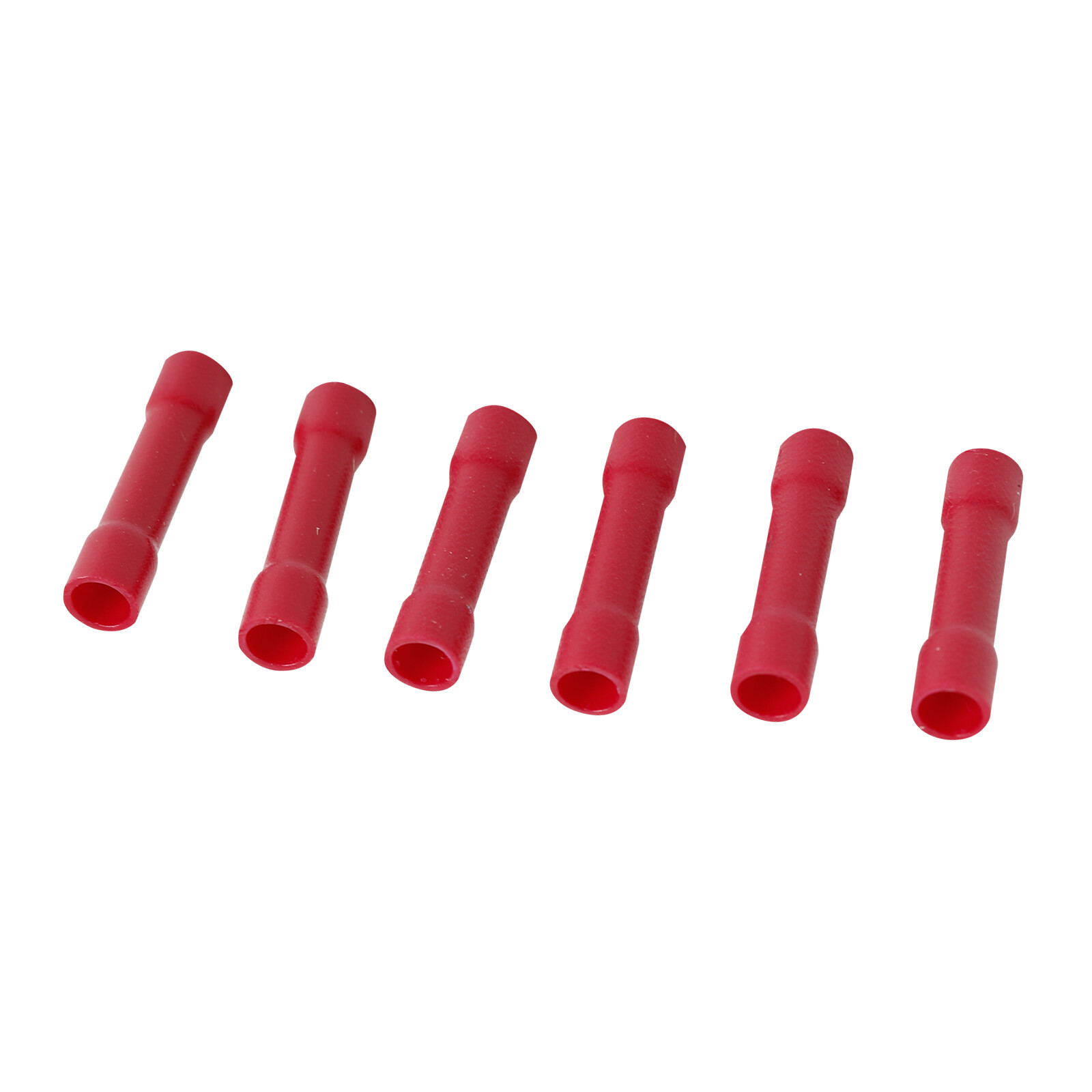 1000Pcs 22-18 Gauge AWG Ga Wire Butt Connectors Vinyl Car Radio Terminals Red