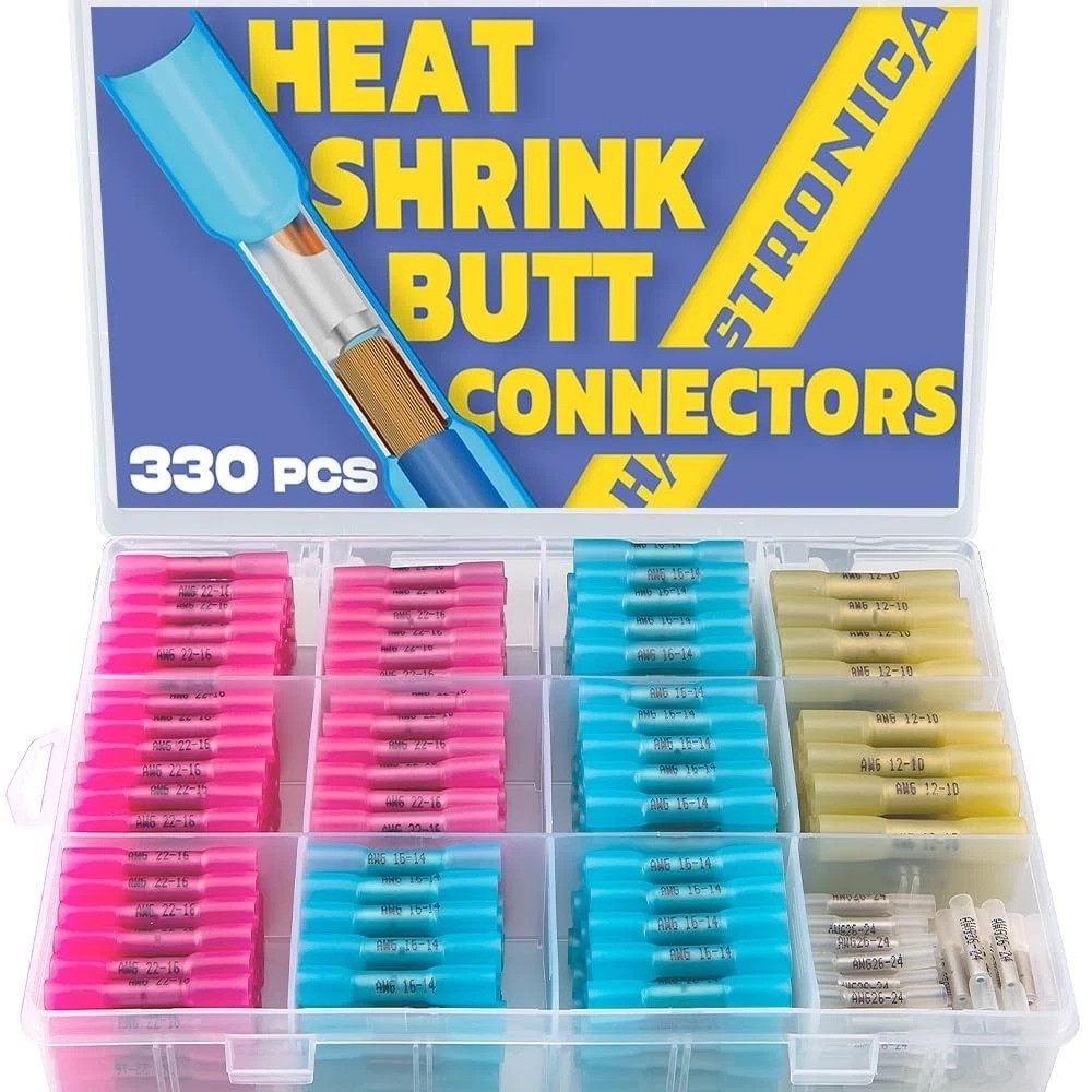 Professional 330PCS Heat Shrink Butt Connectors Kit – Safe Electrical Solutions