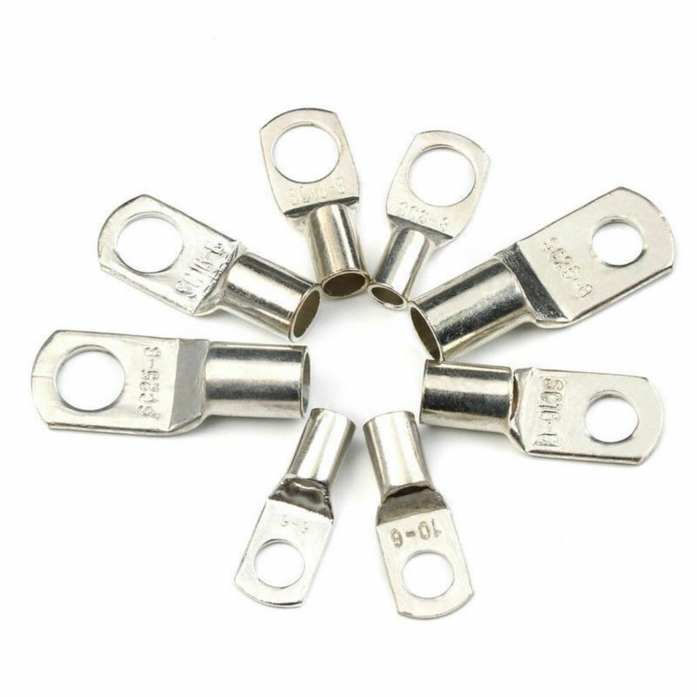 280PCS Copper Wire Ring Terminal Lug SC Battery Welding Bare Connectors Set Kits