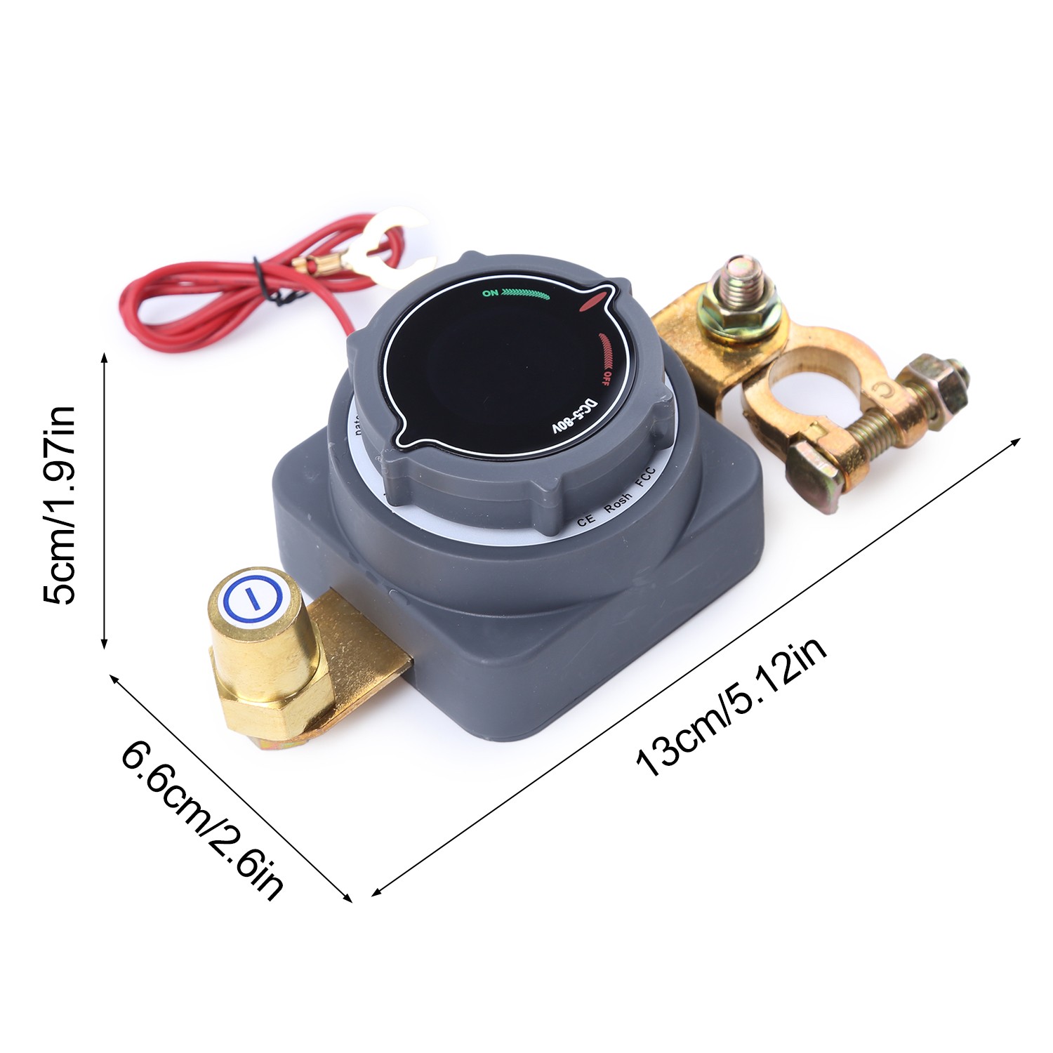 5-80V Battery Power Cut Master Switch Disconnect Isolator On-Off Marine Car RV