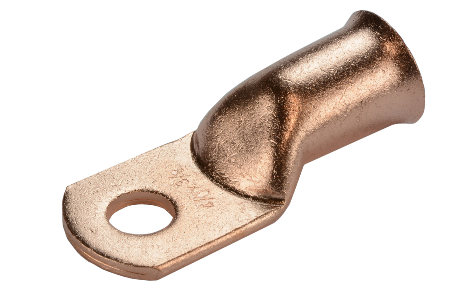 5 Lot 4/0 3/8″ Hole Ring Terminal Lug Bare Copper Uninsulated AWG Gauge
