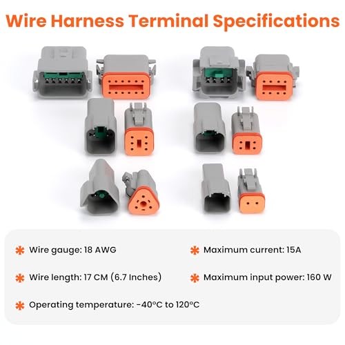 Deutsch 12 Pin Connector Kit – Waterproof Electrical DT Connector 12 Pin 1 Set
