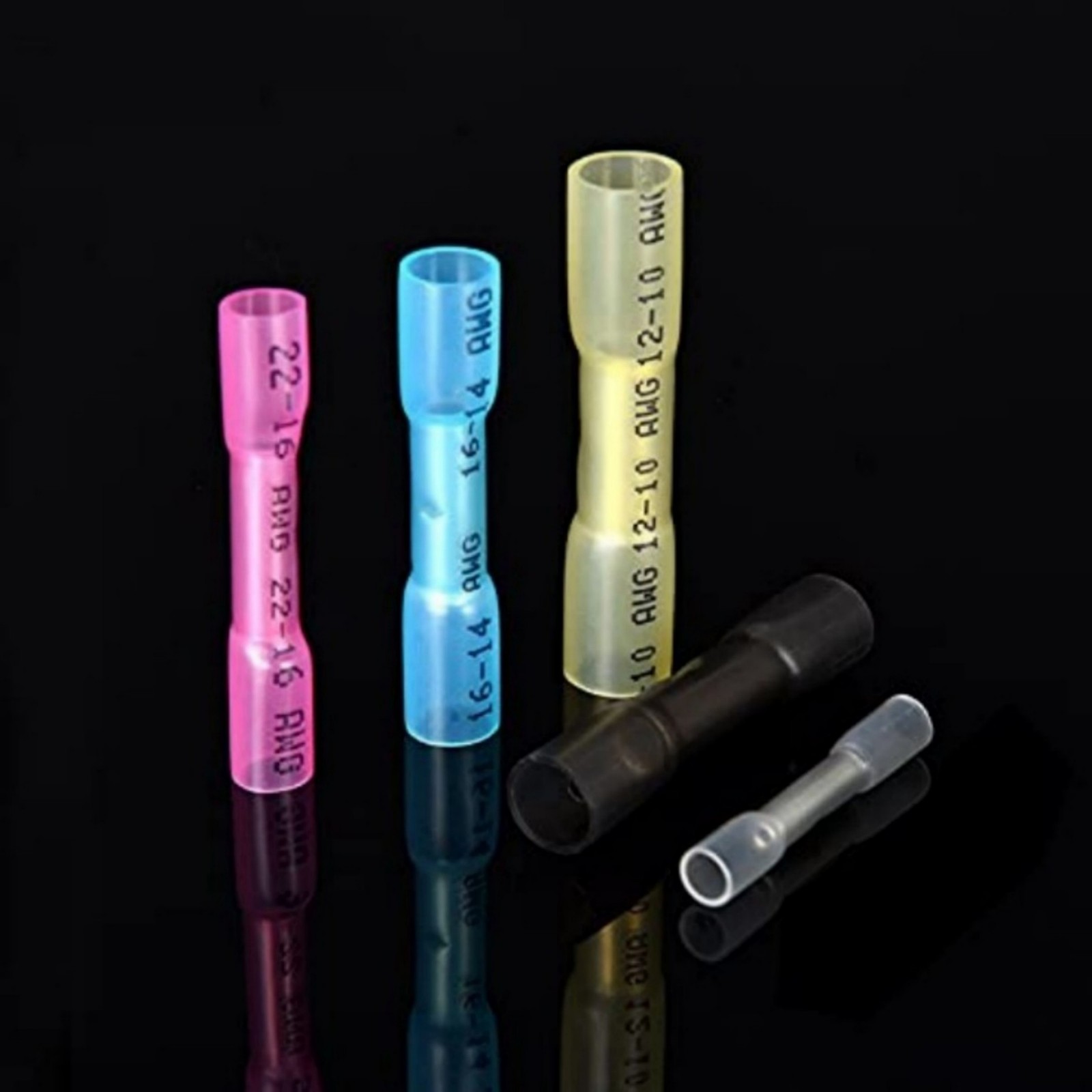 Tin-Plated Copper Heat Shrink Connectors Waterproof Sealed 3:1 Heat Shrink Ratio