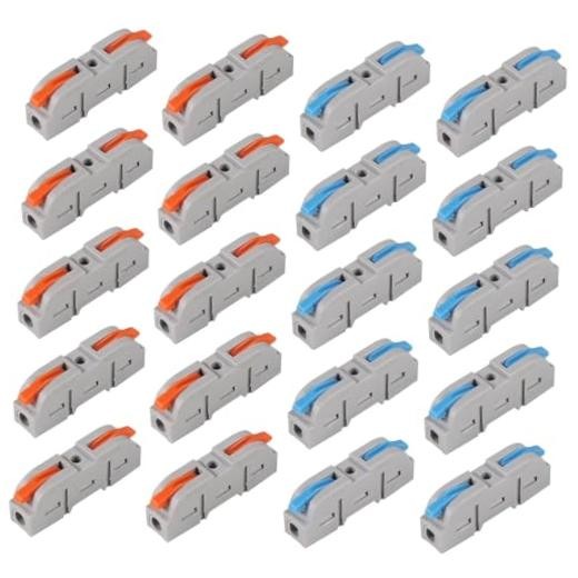 20Pcs Quick Connect Electrical Splicing Wire Connectors Kit Lever Wire 20pcs