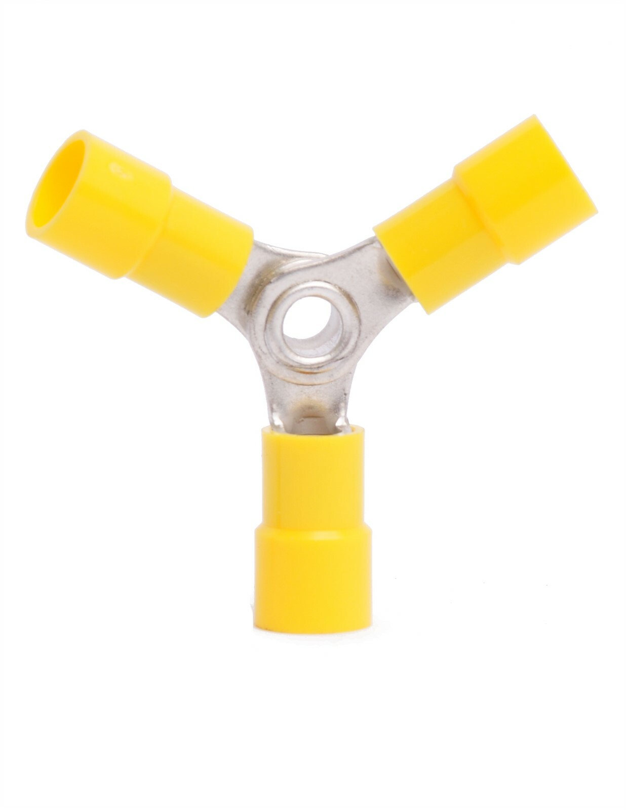MVP 10 Vinyl Insulated 3 Way Wye Y Wire Splice Connectors Yellow 10-12 AWG