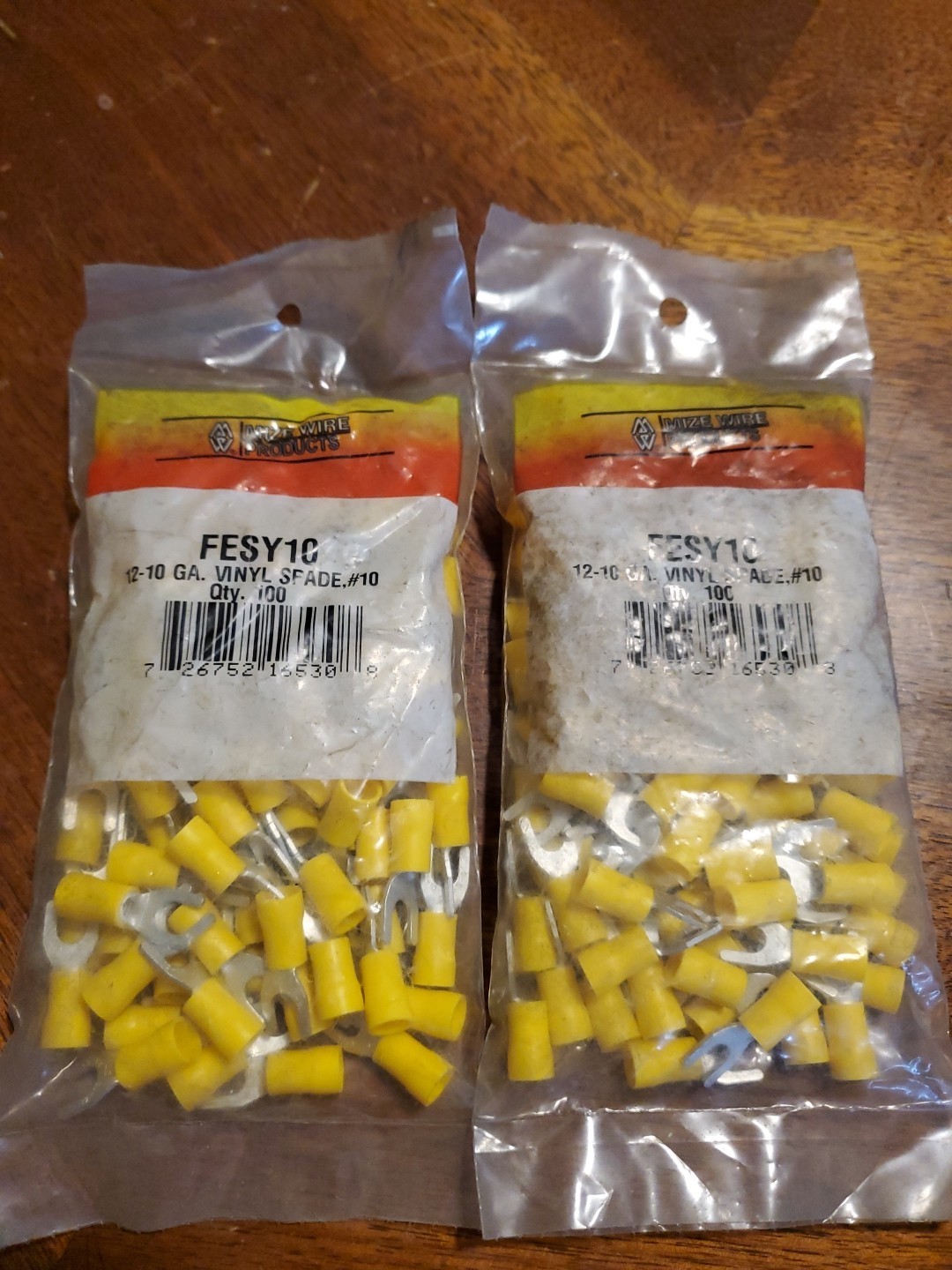 FESY10 12-10 Gauge Spade #10 Connectors Mize Products 200 Count