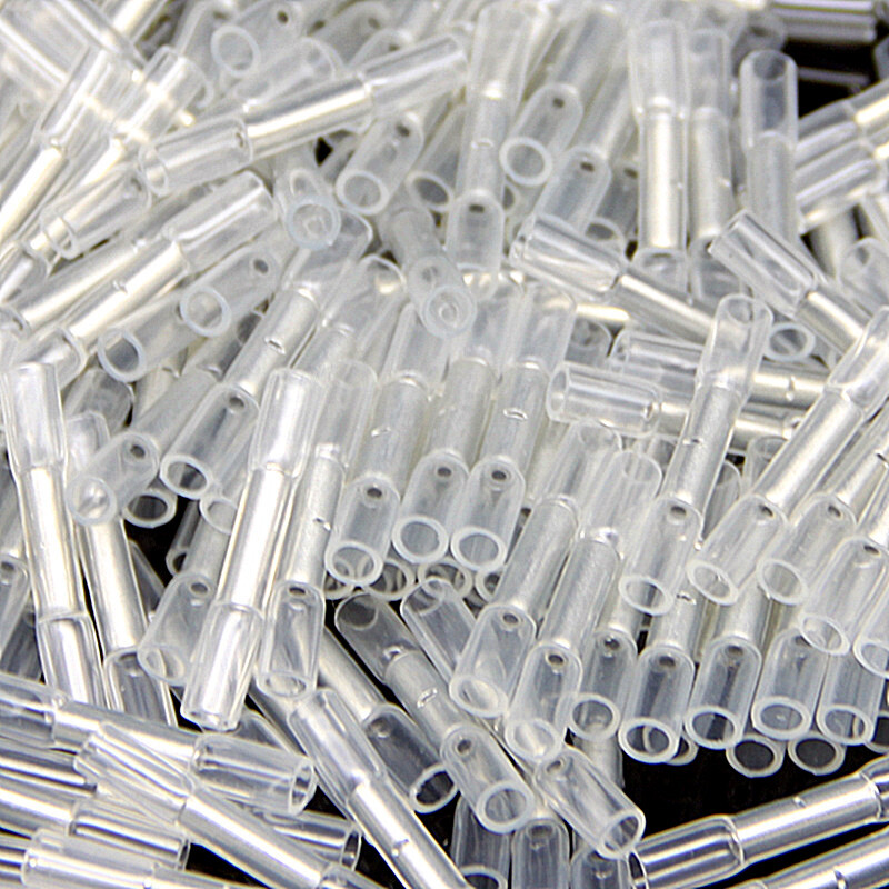 50PCS White Heat Shrink Wire Connector Butt Splice Waterproof Terminal 26-24AWG
