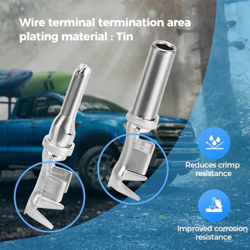 48 PCS Deutsch DTP Connector Kit 2 Pin Automotive Waterproof DTP 2 pin 6
