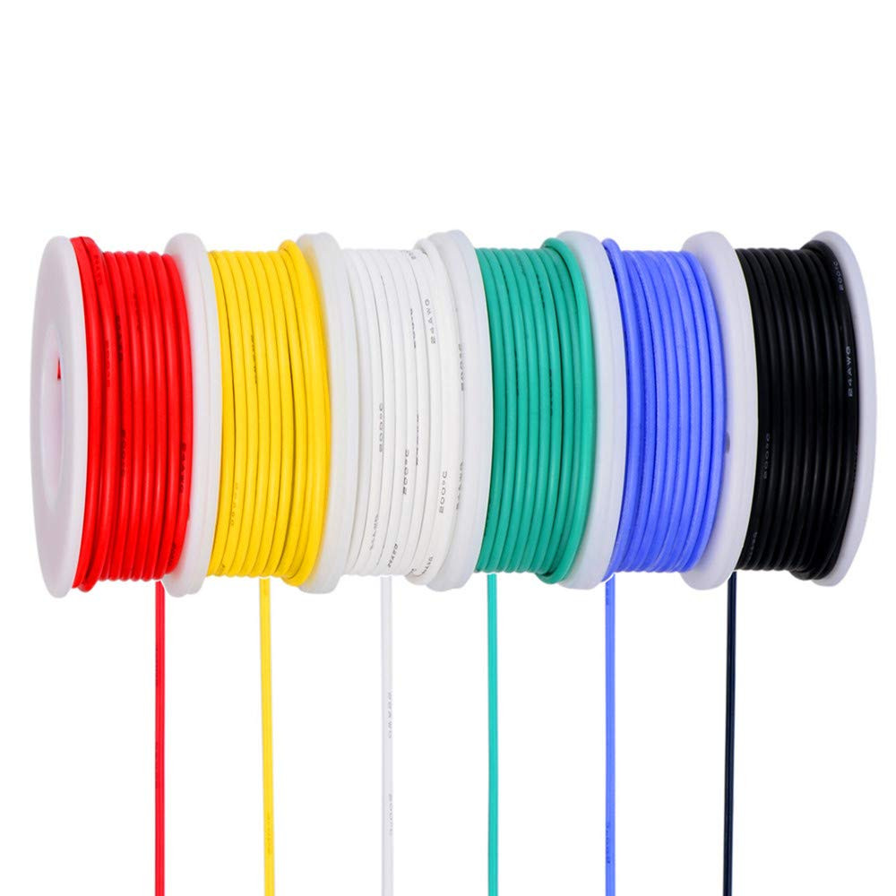 26Awg Wire Flexible Silicone Wire,26 Gauge Tinned Copper Wires Silicone Rubber I