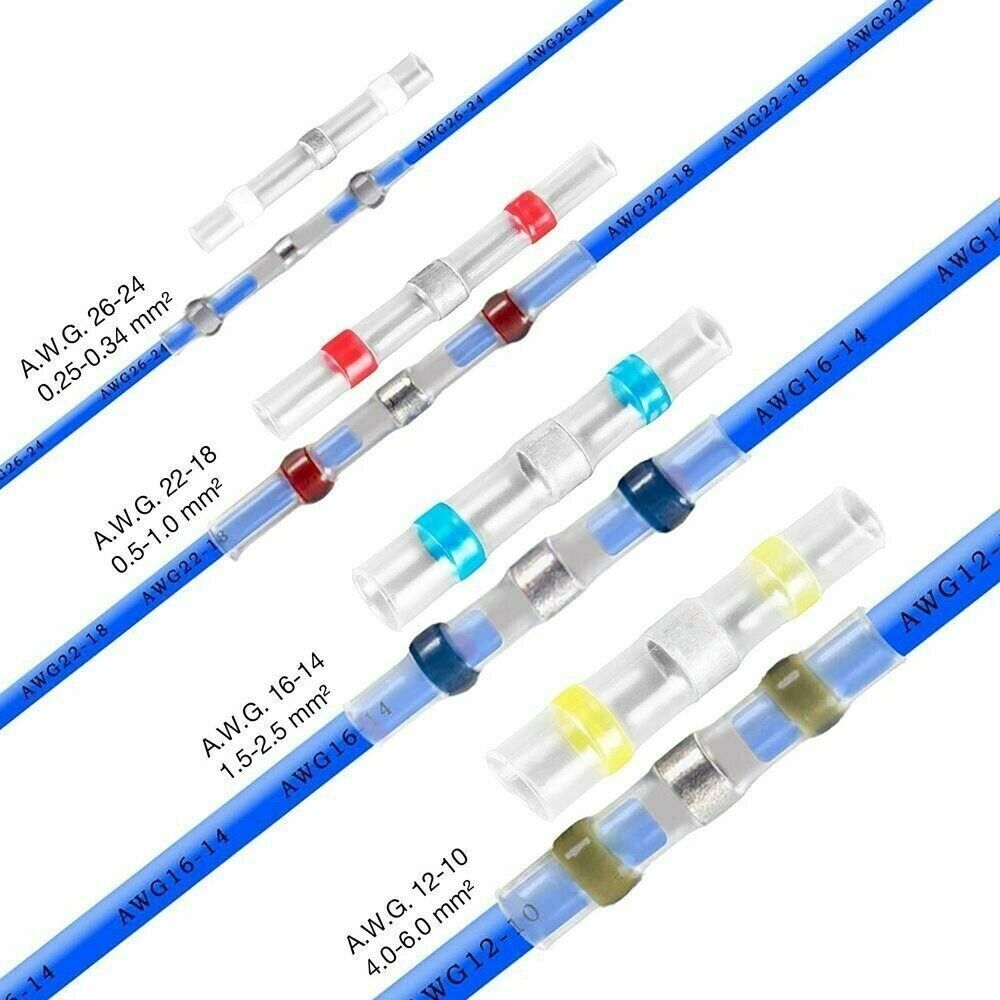 340/240PCS Waterproof Solder Stick Seal Sleeve Heat Shrink Butt Wire Connectors