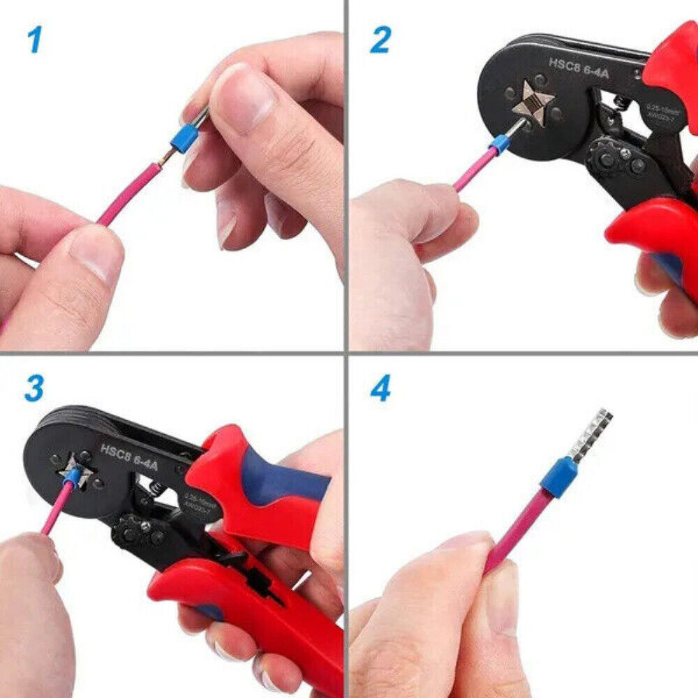 800/400PCS Insulated Crimp Cord Terminal Wire Ferrule Cable Terminals Connector