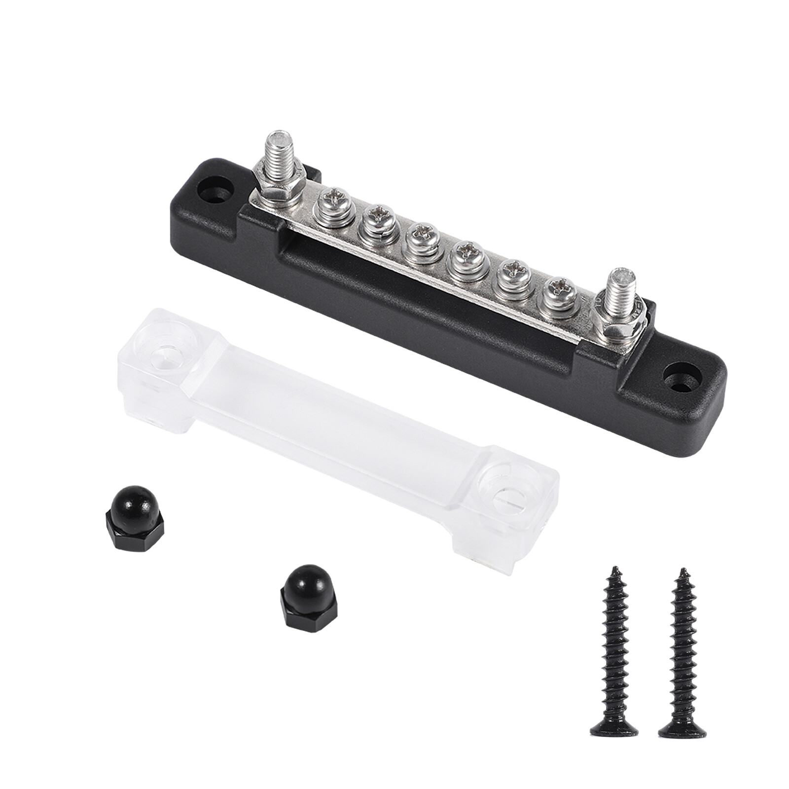 2pcs 6 Way 150A Power Distribution 12xTerminal Block Car Marine Boat 48V Bus Bar