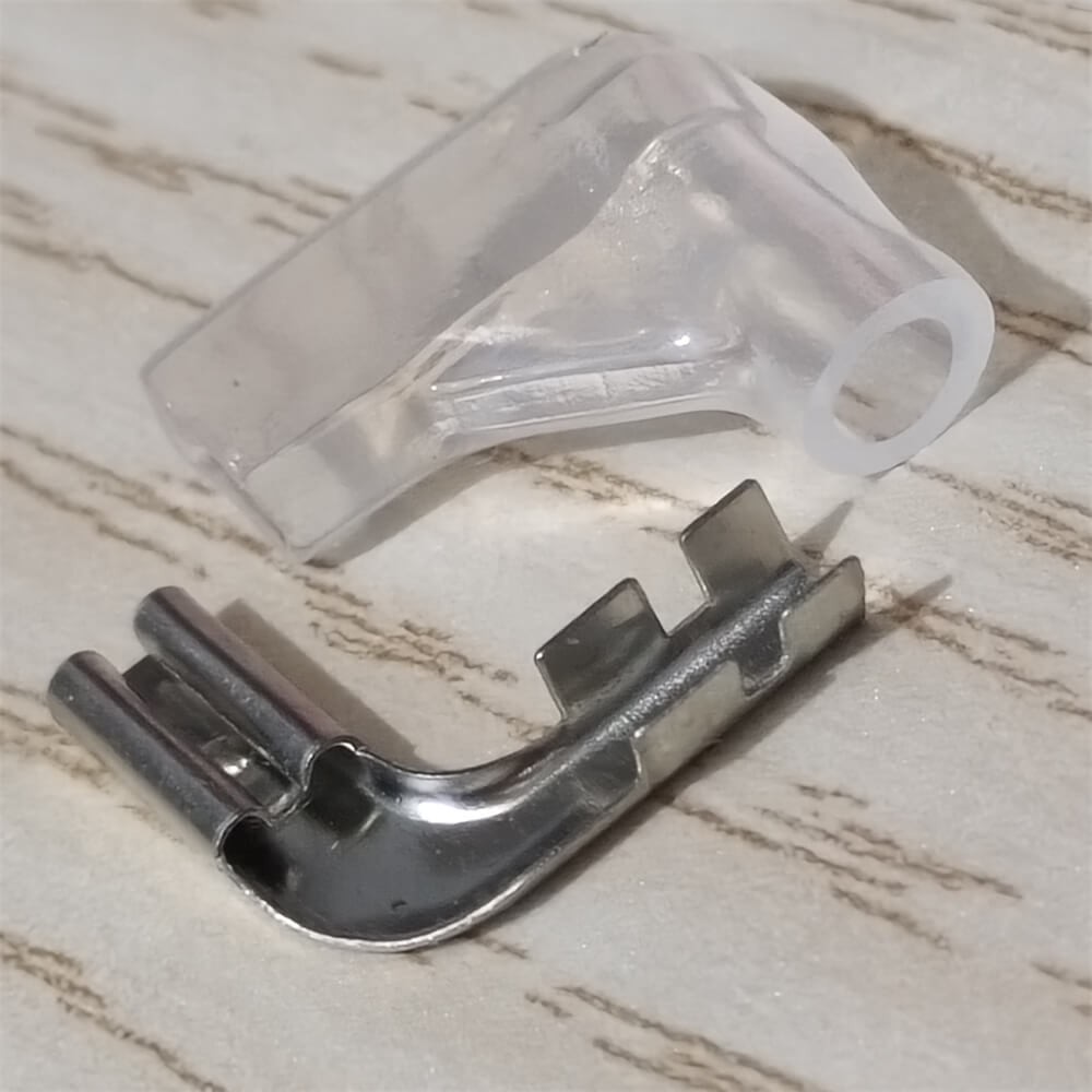 50 Sets 2.8mm Flat Terminals Crimp Connector 90° Angled with Insulating Sleeves