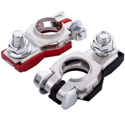 2xCar Battery Terminal Connector Top Post Positive Negative Heavy Duty Universal