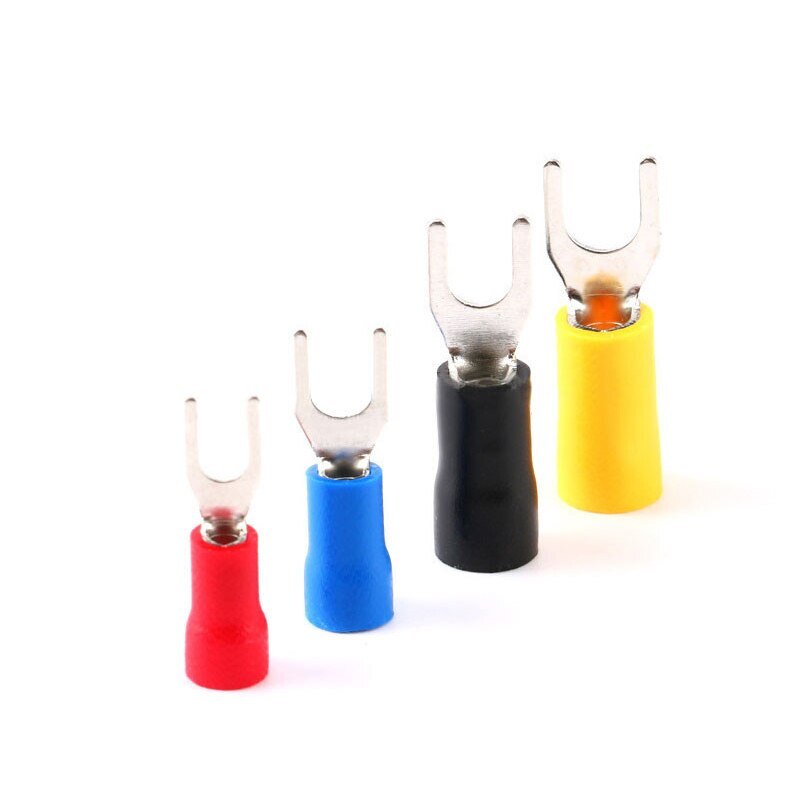 20PCS SV3.5-4 Insulated Fork Wire Connector Electrical Crimp Terminal 14-12 AWG