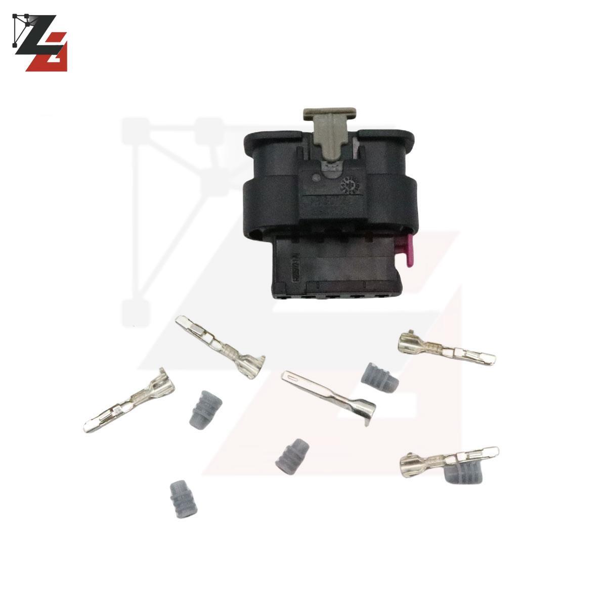 Pack (1) 5 Pin 4F0973705 Mass Air Flow MAF Connector Adapter For Audi For VW