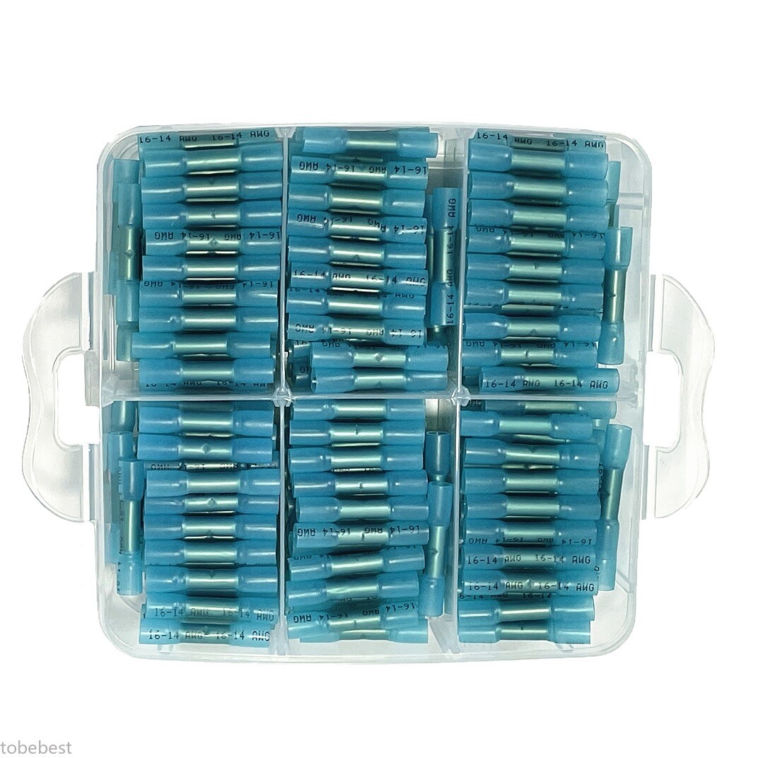 1000x Heat Shrink Butt Red Blue Yellow Waterproof Wire Connectors Seal Terminals