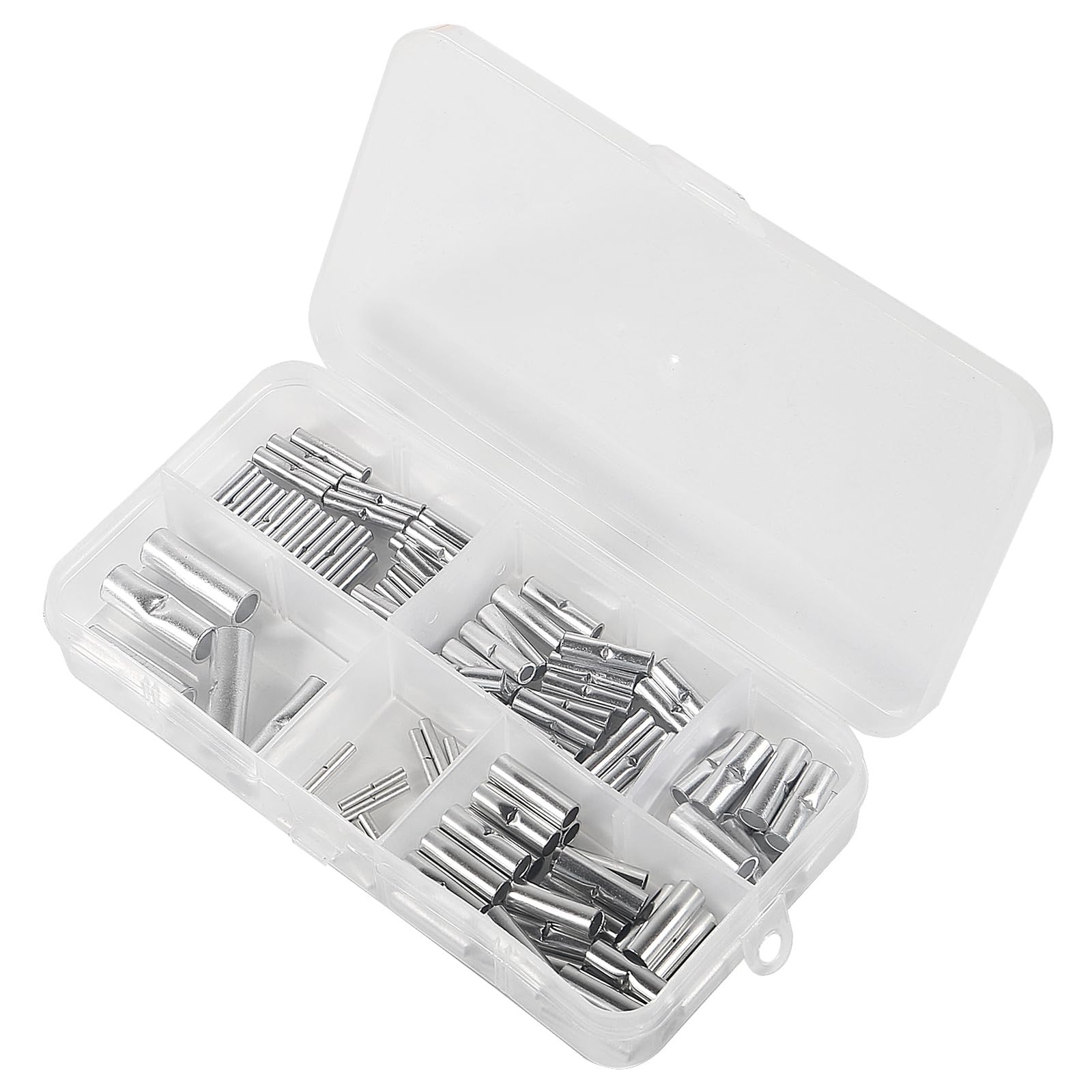 100pcs Non Insulated Butt Connectors Kit Butt Splice Connectors Uninsulated C…