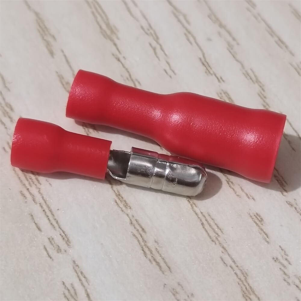 Insulated Crimp 22-16AWG Wire Splice Terminals Red Male Female Bullet Connectors