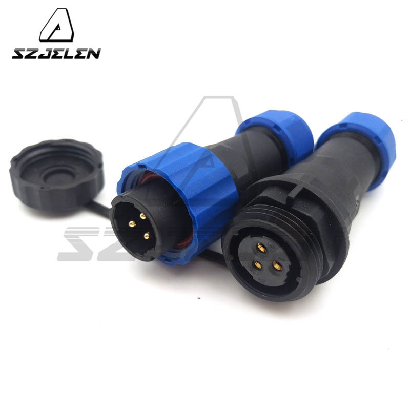 SD16 16mm IP68 3pin Waterproof Connectors,Automotive Power Connector Plug Socket