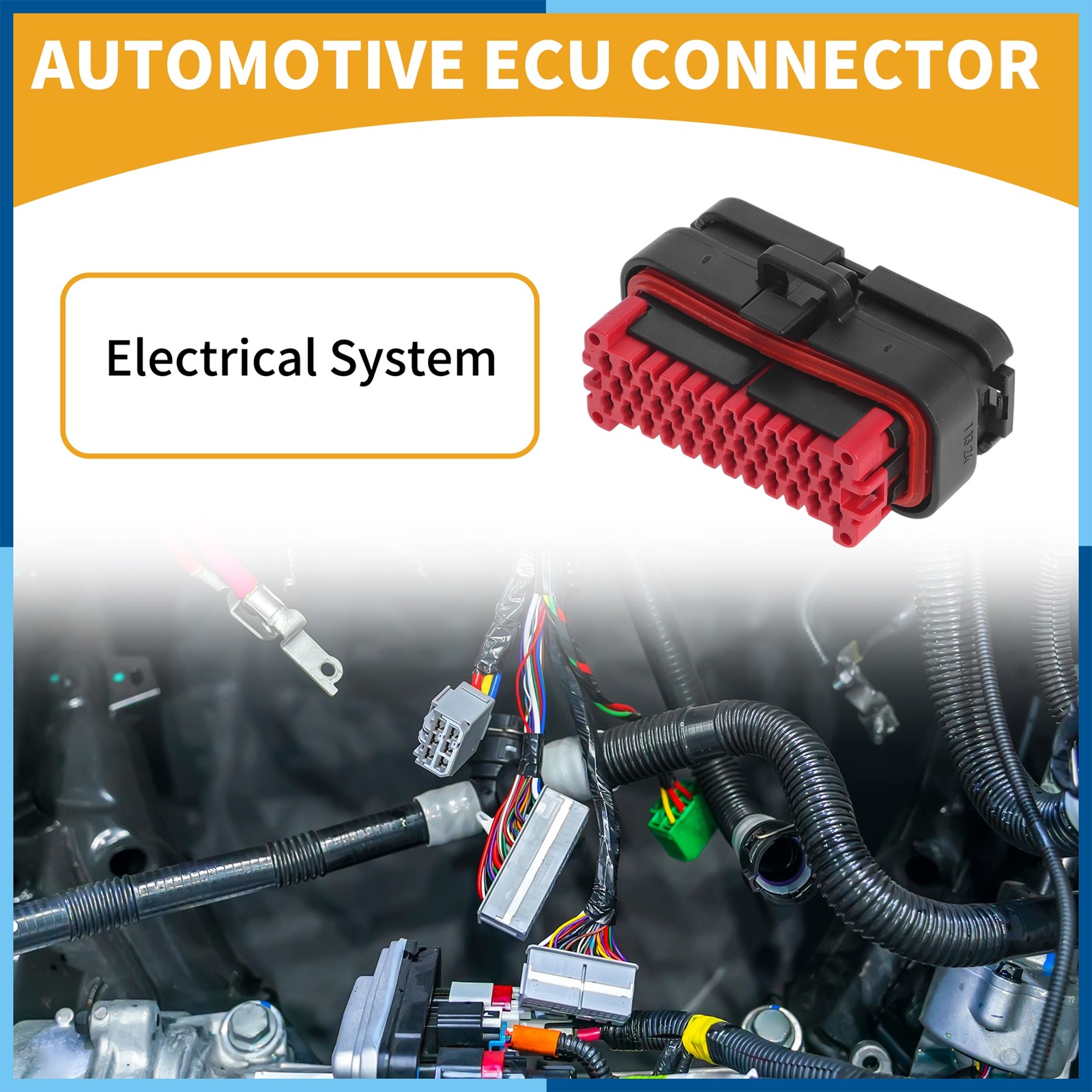 35 Pin Automotive ECU Connector Terminals Plug Socket Housing for auto Boat