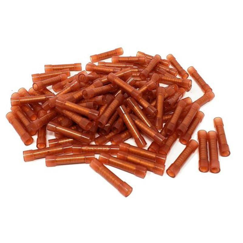 The Install Bay by Metra RNBC Red Nylon 22/18 Gauge Butt Connector (100 Pack)