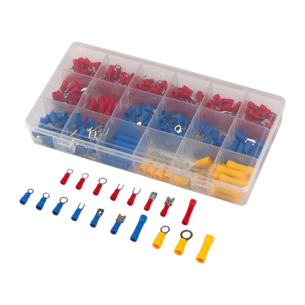 300PCS Assorted Insulated Electrical Wire Cable Terminal Crimp Connector Set