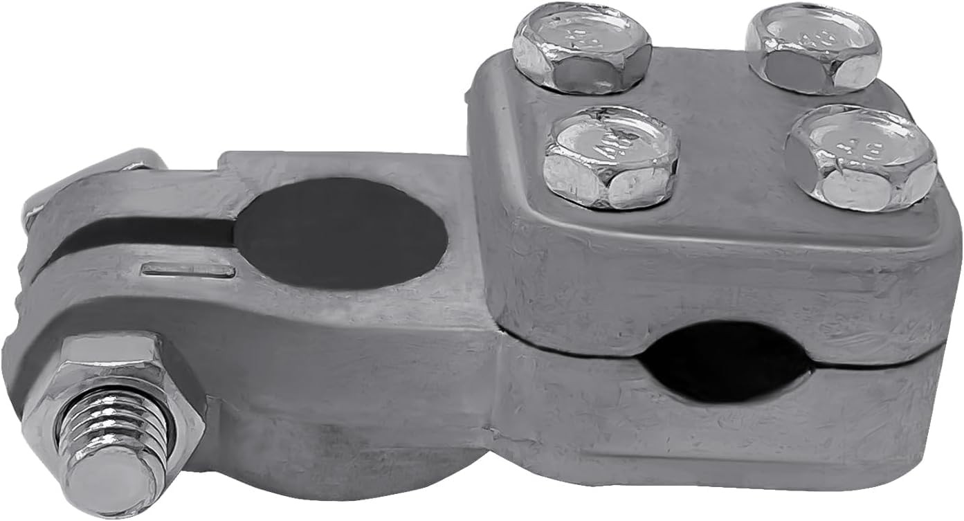 No Crimp 3Way Negative Lead Acid Battery Terminal Connector Clamp Single