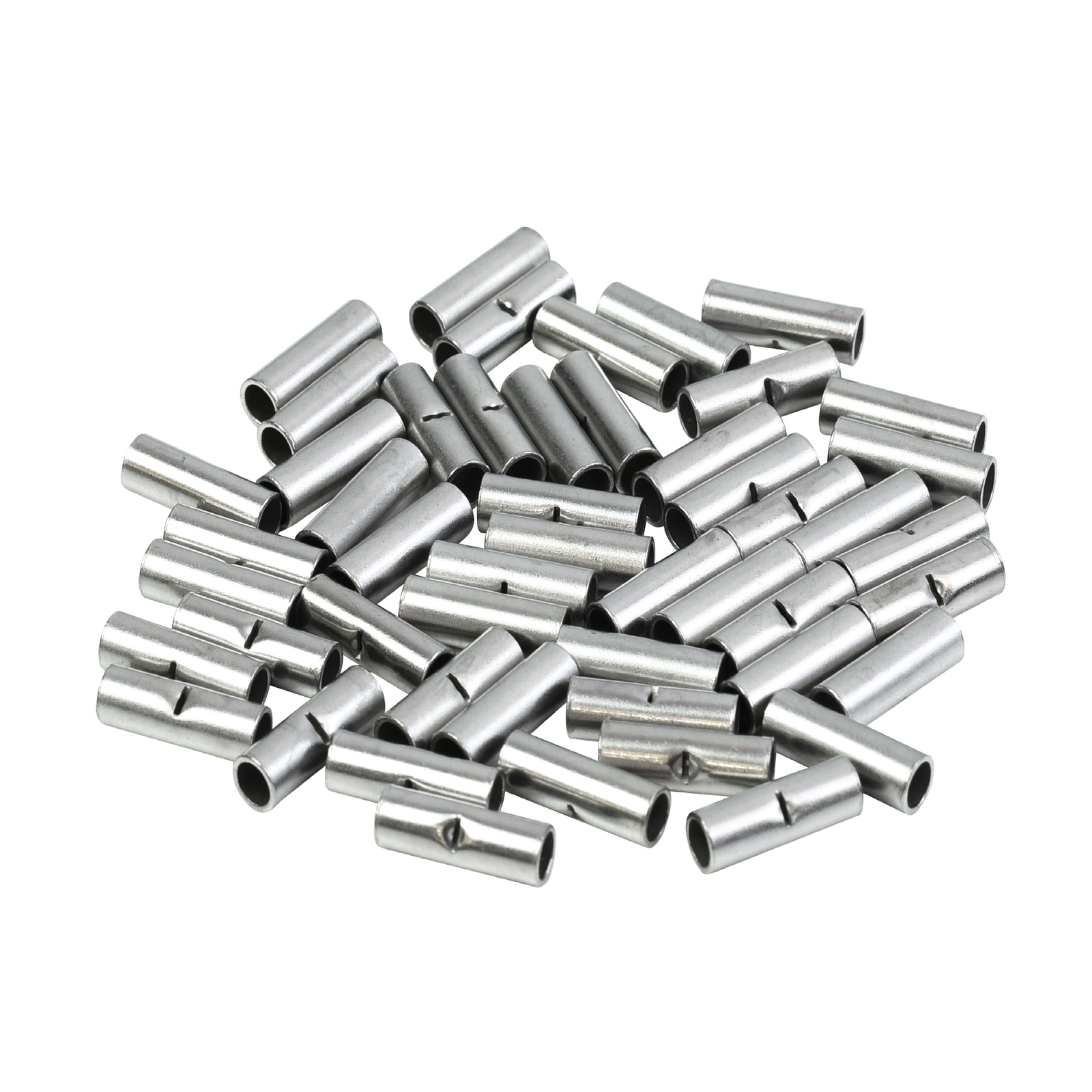 50 Butt Crimp Connector Uninsulated 16-14 GA gauge AWG Terminal Splice Car Radio